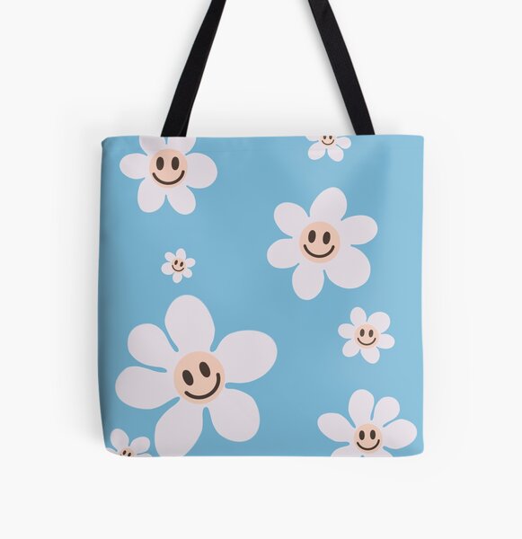 Daisy Canvas Tote Bag Daisy Flower Bag Aesthetic Tote Y2K 