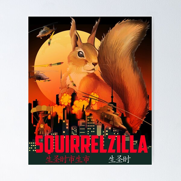Item preview, Squirrel , Funny Squirrel ,Squirrelzilla designed and sold by TeeARTHY.
