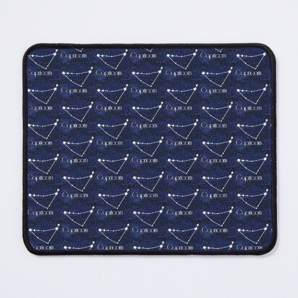 Item preview, Capricorn Astrology Star Sign on Cosmic Background, Small Sized Repeating Pattern designed and sold by Nicolette Olivier.