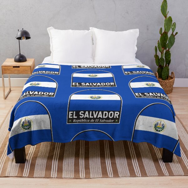 Item preview, El Salvador Flag Emblem Distressed Vintage designed and sold by KrisSidDesigns.