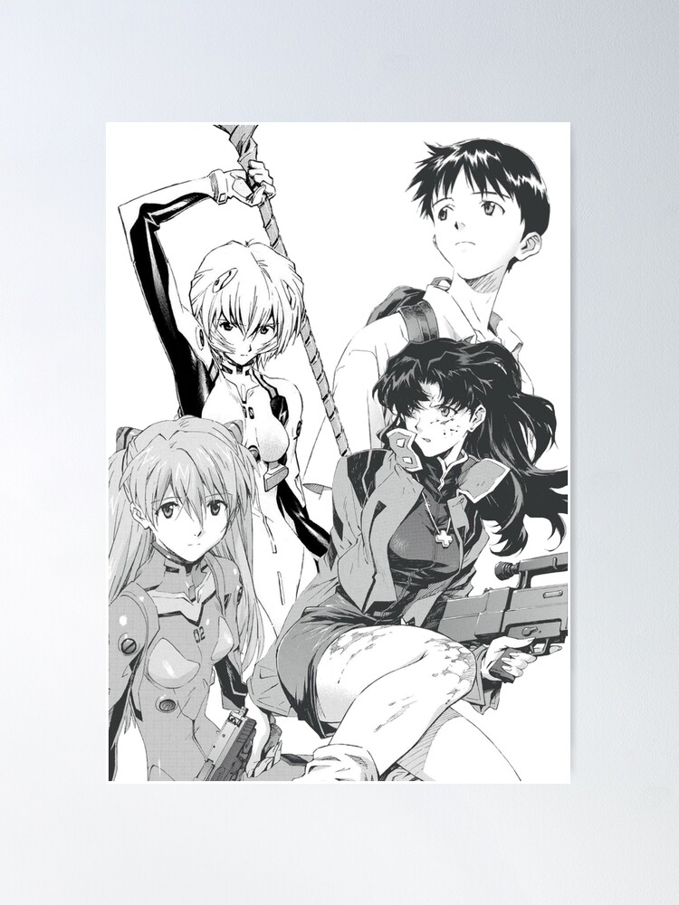 Neon Genesis Evangelion Manga Poster for Sale by GeeknGo