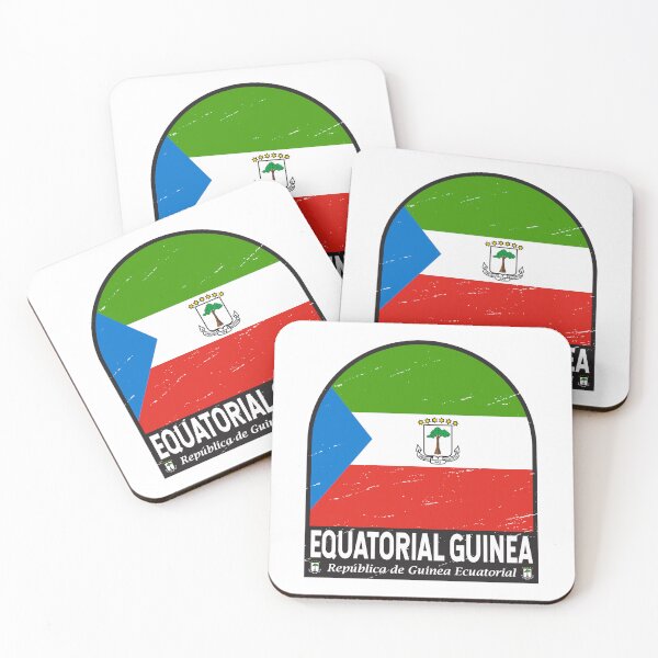 Item preview, Equatorial Guinea Flag Emblem Distressed Vintage designed and sold by KrisSidDesigns.