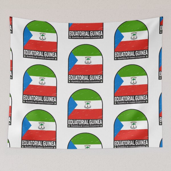 Item preview, Equatorial Guinea Flag Emblem Distressed Vintage designed and sold by KrisSidDesigns.