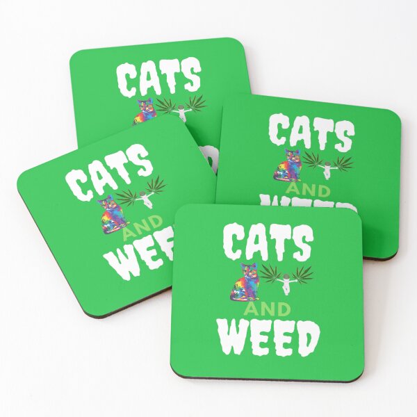 Item preview, Cats And Weed Funny Marijuana, Cannabis, Leaf, 420, Funny Weed designed and sold by BestDesignbySof.