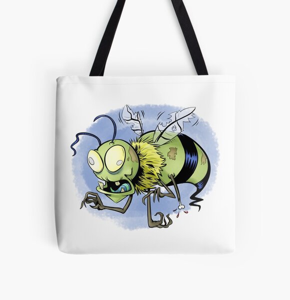 Zombee (Zombie Bee) All Over Print Tote Bag