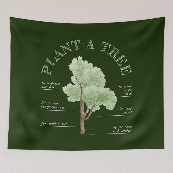Item preview, Plant A Tree: Wonderful Trees Help The Environment designed and sold by Happy Puppy Print On Demand.