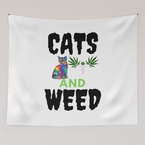 Item preview, Cats And Weed Funny Marijuana, Cannabis, Leaf, 420, Funny Weed designed and sold by BestDesignbySof.
