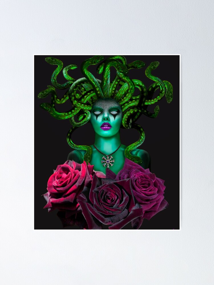 Póster Camisetas Gráficas De La Mitología Griega De Medusa De Mrwane Redbubble 0898