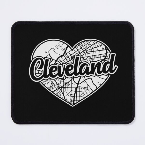 Item preview, Love Cleveland Heart City Map designed and sold by pixeljamz.