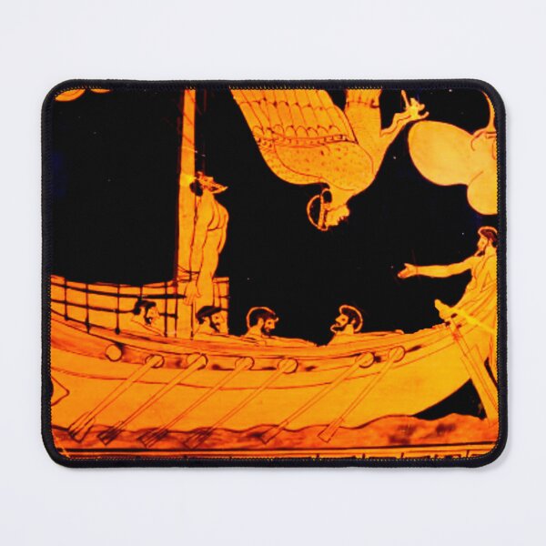 Item preview, The Sirens and Ulysses - greek pottery designed and sold by epistemomania.