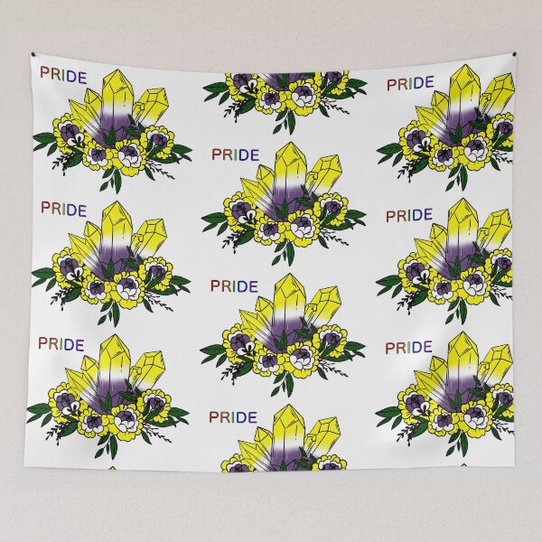 Item preview, Non-Binary Pride designed and sold by TheCrystalBrew.