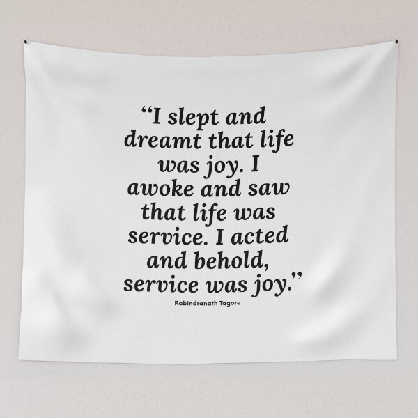 Item preview, Life Quote About Finding Joy and Happiness - Words of Wisdom by Rabindranath Togore designed and sold by Soaring Eagle.