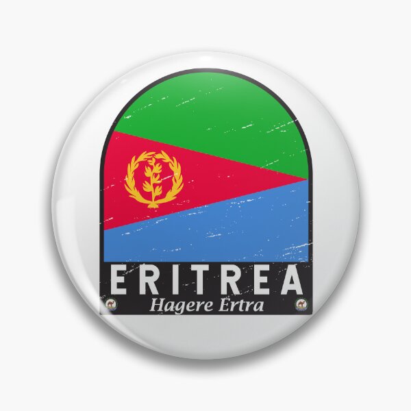 Item preview, Eritrea Flag Emblem Distressed Vintage designed and sold by KrisSidDesigns.