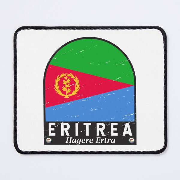 Item preview, Eritrea Flag Emblem Distressed Vintage designed and sold by KrisSidDesigns.