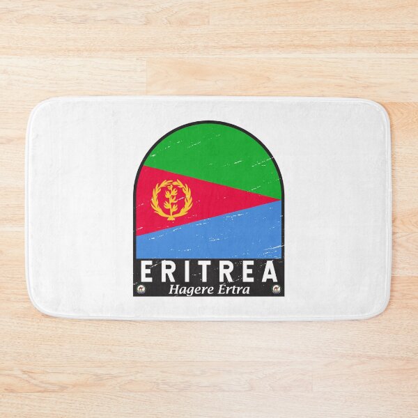 Item preview, Eritrea Flag Emblem Distressed Vintage designed and sold by KrisSidDesigns.