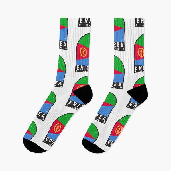 Item preview, Eritrea Flag Emblem Distressed Vintage designed and sold by KrisSidDesigns.