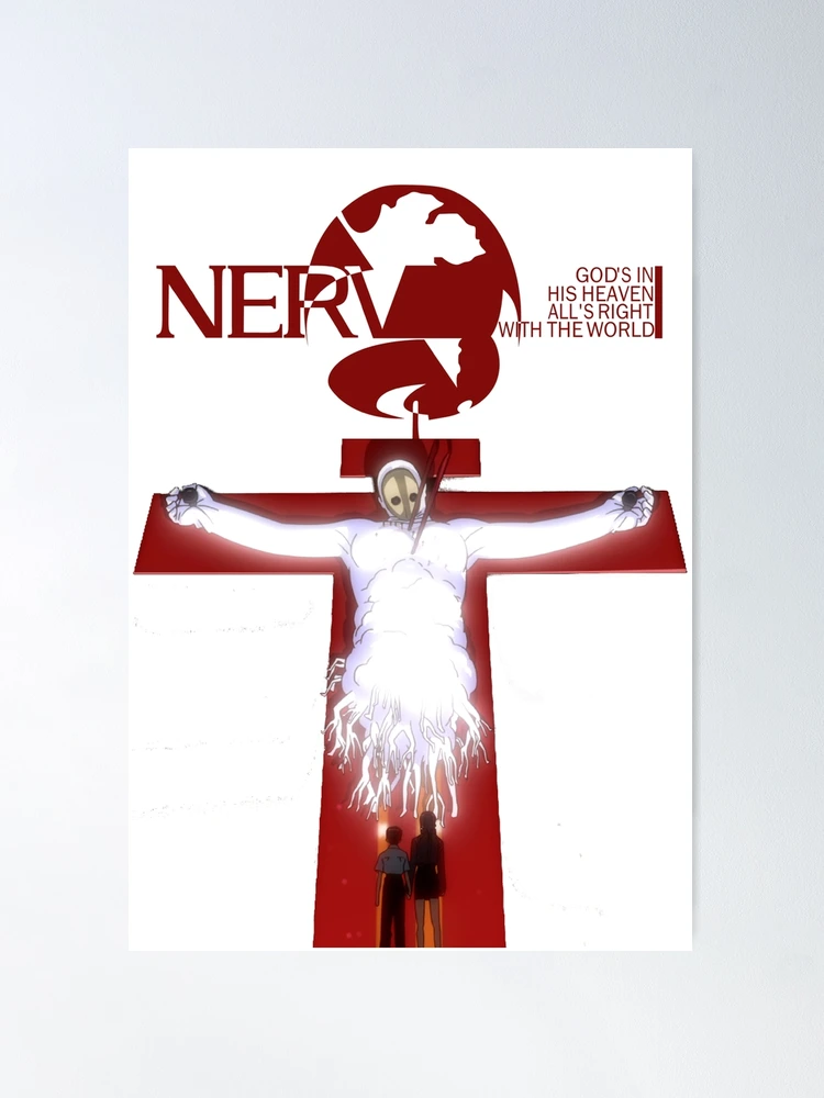 EVANGELION:95 NERV『GOD'S IN HIS HEAVEN.』 fposter,medium,wall_texture,