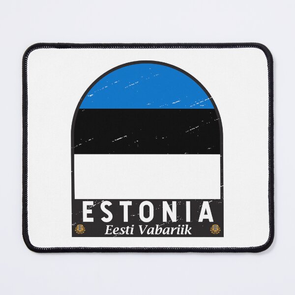 Item preview, Estonia Flag Emblem Distressed Vintage designed and sold by KrisSidDesigns.