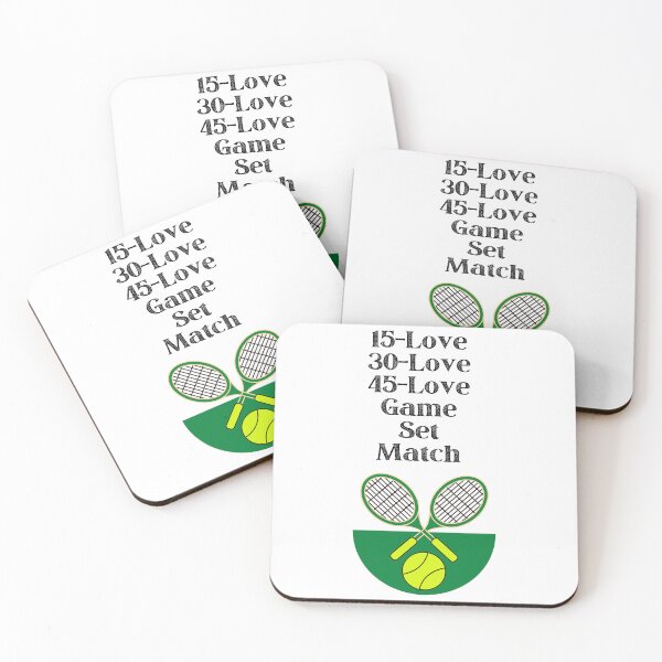 Item preview,  Love, Game, Set, Match - Tennis is my favorite sport - White - Tennis Court - I LOVE You - Tennis Racket designed and sold by zicutza.