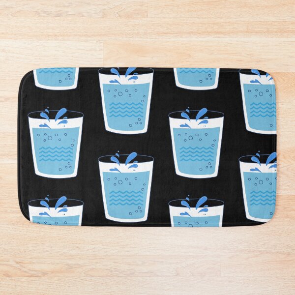 Item preview, Glass of Water Graphic * Black Summer Fishing Appeal Line designed and sold by Yakisha Gates.