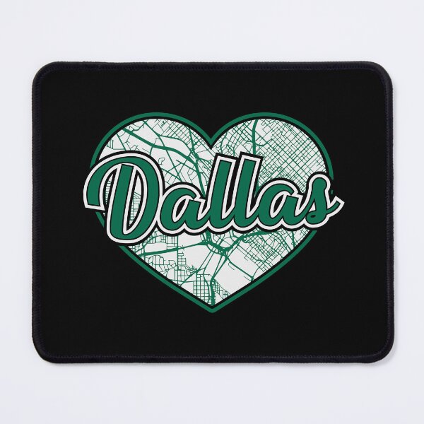 Item preview, Love Dallas Hockey Heart City Map designed and sold by pixeljamz.