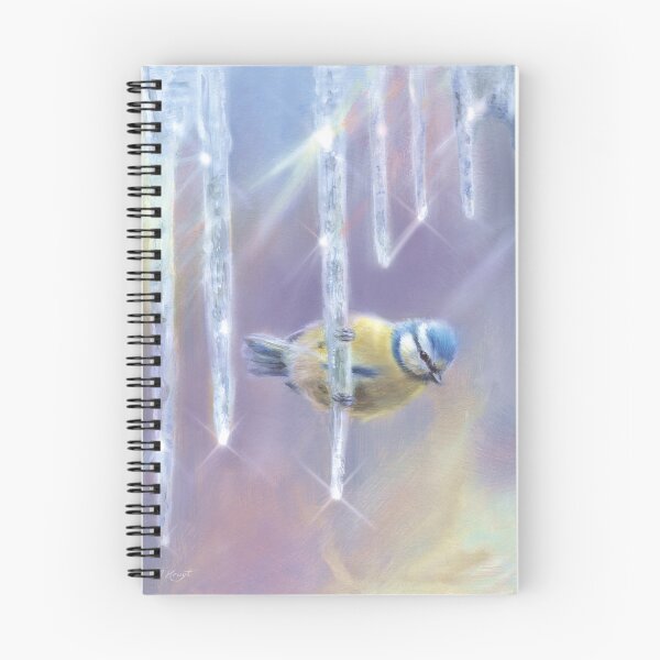 Item preview, Winter glory - Blue tit on an icicle designed and sold by marjoleinkruijt.