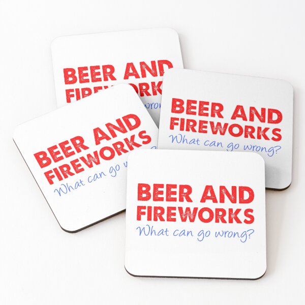 Item preview, Beer And Fireworks What Can Go Wrong July 4th designed and sold by jaycartoonist.