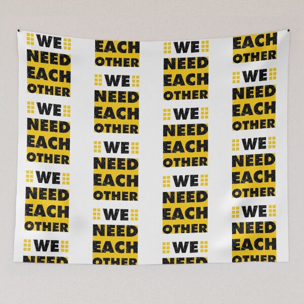 Item preview, We Need Each Other Always Think To Be Positive Aspire To Inspire Before The Expire Funny Saying Happy Life Apparel Essential Motivation Inspiration Joy Mood designed and sold by DesignByHeartUK.