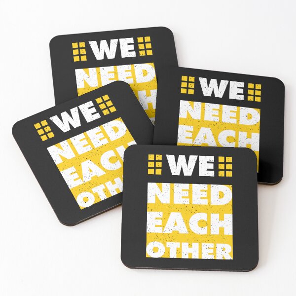 Item preview, We Need Each Other Always Think To Be Positive Aspire To Inspire Before The Expire Funny Saying Happy Life Apparel Essential Motivation Inspiration Joy Mood designed and sold by DesignByHeartUK.