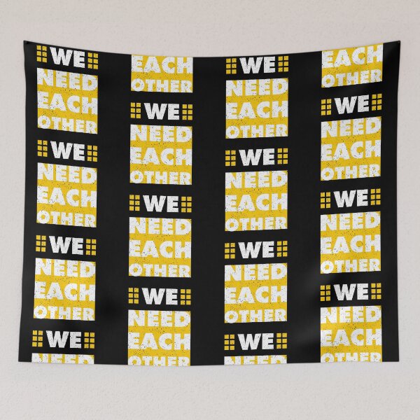 Item preview, We Need Each Other Always Think To Be Positive Aspire To Inspire Before The Expire Funny Saying Happy Life Apparel Essential Motivation Inspiration Joy Mood designed and sold by DesignByHeartUK.