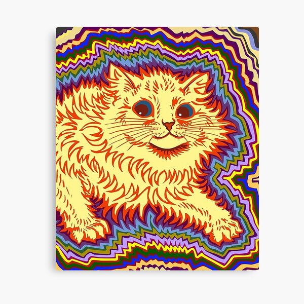 Louis Wain // Cats - Wicked Satisfaction Canvas Print - Buy