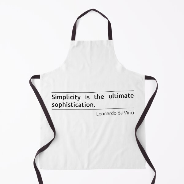 Aperçu de l'œuvre La simplicité est la sophistication ultime créée et vendue par BeepBoopDesigns.