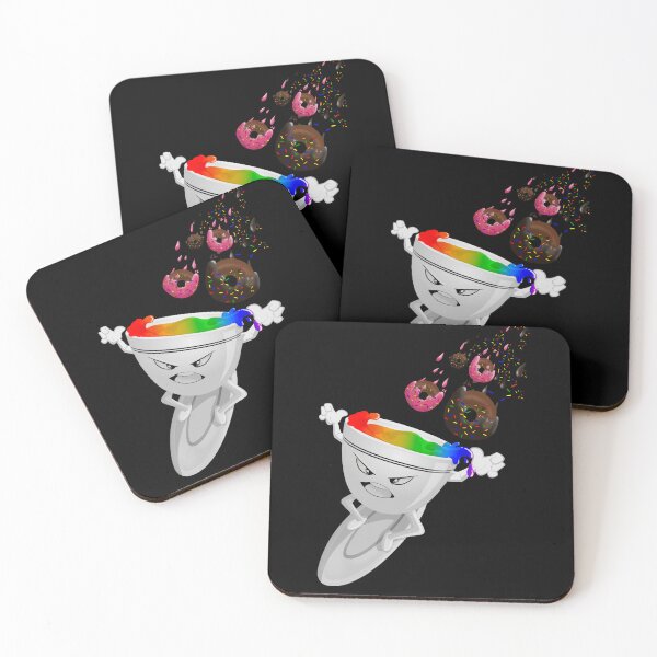 Item preview, Coffee With Rainbow Inside chased by donuts  designed and sold by TipTopTapo.
