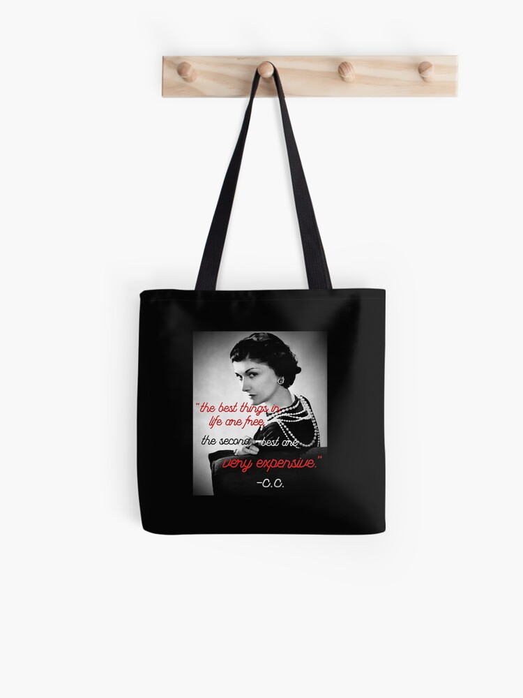 Coco Chanel Quote Tote Bag | Bag for life