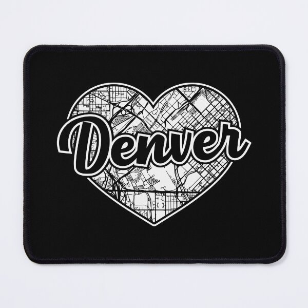Item preview, Love Denver Heart City Map designed and sold by pixeljamz.