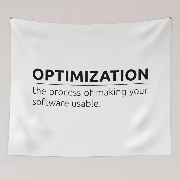 Item preview, What is optimization? designed and sold by BeepBoopDesigns.