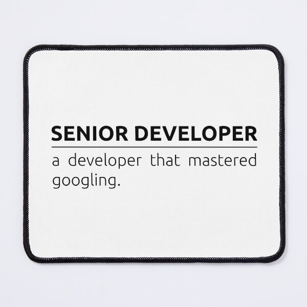 Item preview, Who is senior developer? designed and sold by BeepBoopDesigns.