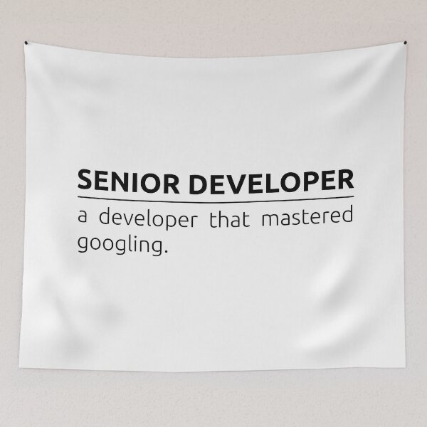 Item preview, Who is senior developer? designed and sold by BeepBoopDesigns.
