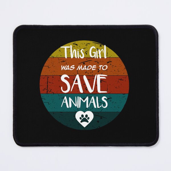 Item preview, this girl was made to save animals Vintage Retro Gifts designed and sold by rachidhaz.