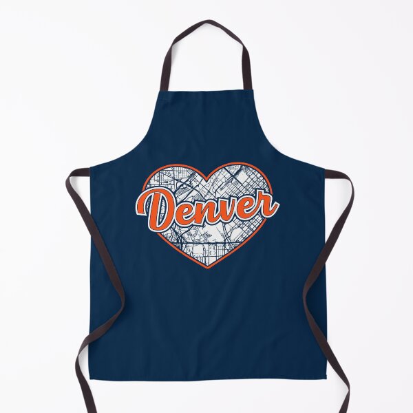 Item preview, Love Denver Football Heart City Map designed and sold by pixeljamz.