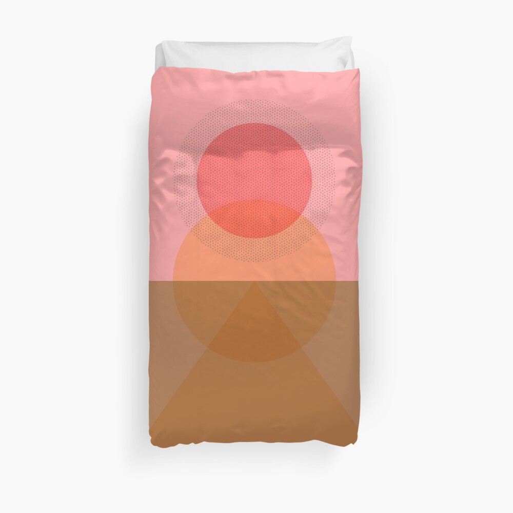 Keep within the lines II // Abstract Bright Pattern Duvet Cover