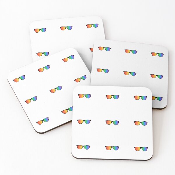 Item preview, Rainbow Sunglasses Pattern - sticker pack set of 9 , pride packs designed and sold by Inspirationmotivation.
