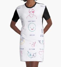Vestido camiseta después de signos de risa