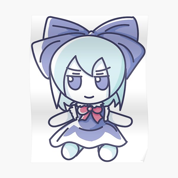 Cirno Fumo Full Body Poster For Sale By Gamepowder Redbubble