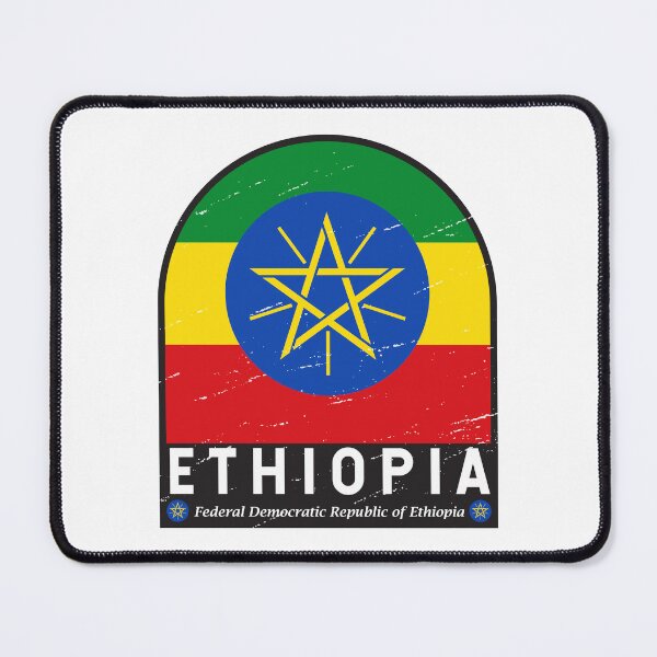 Item preview, Ethiopia Flag Emblem Distressed Vintage designed and sold by KrisSidDesigns.