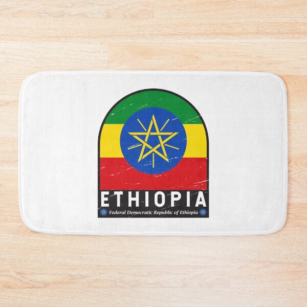 Item preview, Ethiopia Flag Emblem Distressed Vintage designed and sold by KrisSidDesigns.