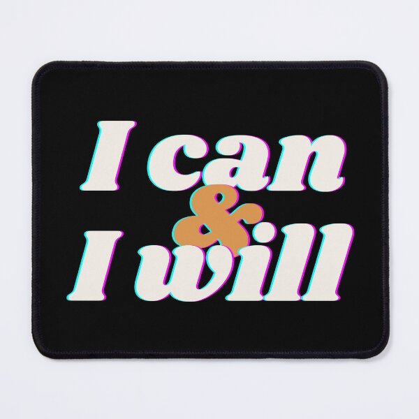 Item preview, I can & I will T-SHIRT Black designed and sold by neoformstudio.