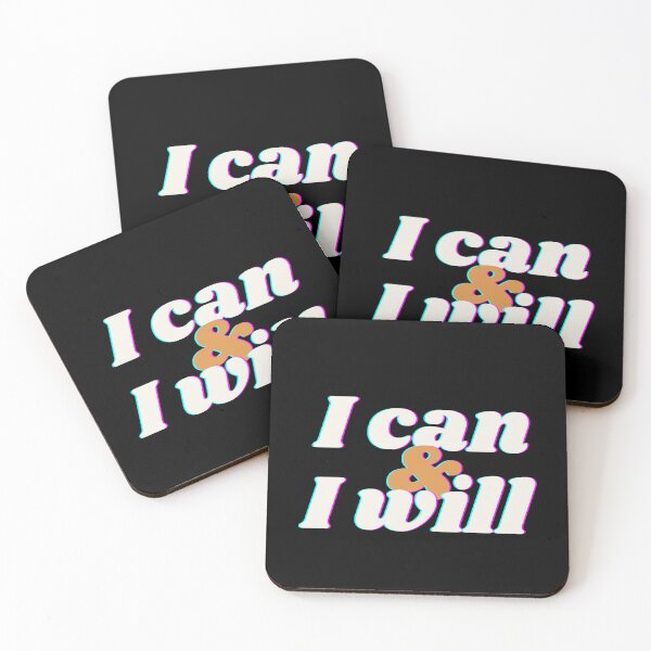 Item preview, I can & I will T-SHIRT Black designed and sold by neoformstudio.