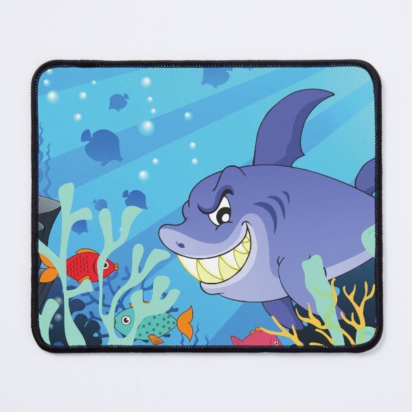 Item preview, cute shark near a reef designed and sold by huape.