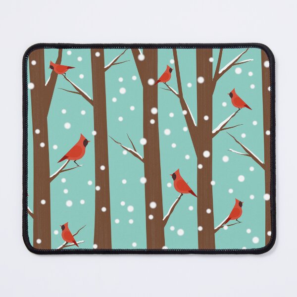 Item preview, Cardinals in the snowy forest designed and sold by drubdrub.